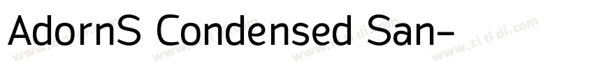 AdornS Condensed San字体转换
